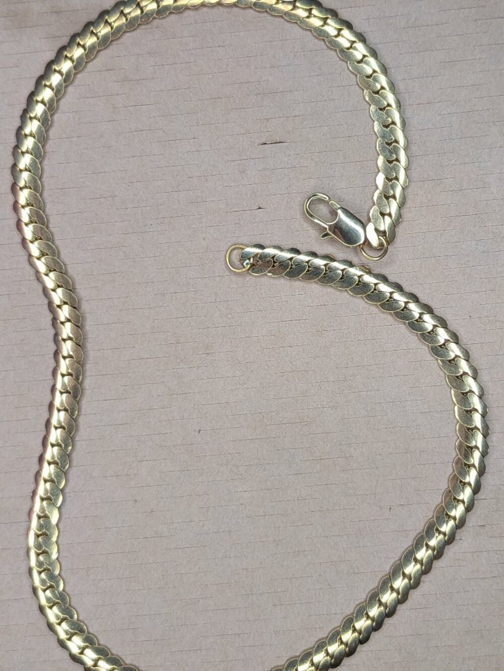 20" 18k Gold-Plated Cuban Link Chain Necklace